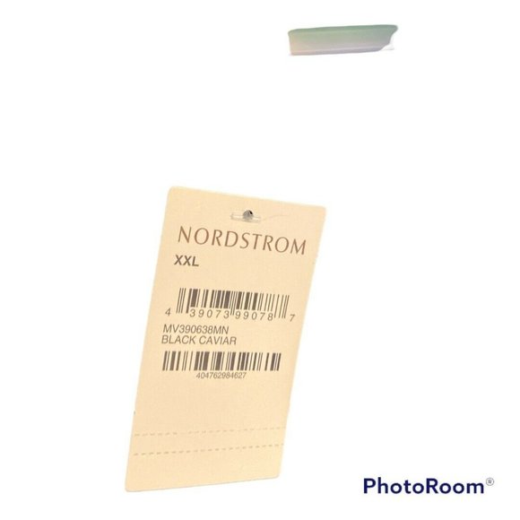 Nordstrom Men’s Shop Fleece Quarter Zip Black Pullover Size XL NWT - Picture 4 of 6